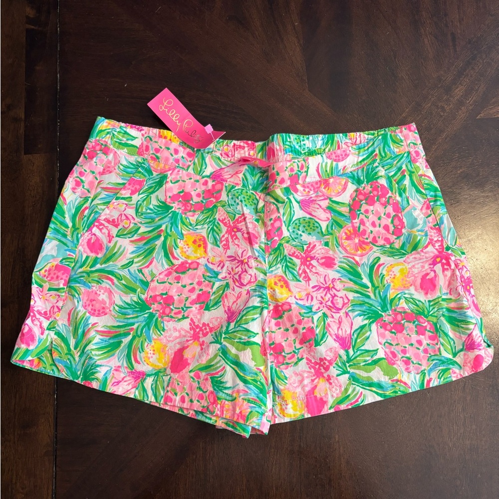 NWT Lily Pulitzer ocean view pull on shorts size large